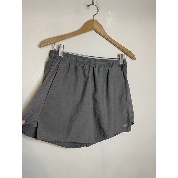 Nike Dri Fit WoMen's Small Gray Running Shorts Lined Active 4" Inseam - Picture 3 of 10